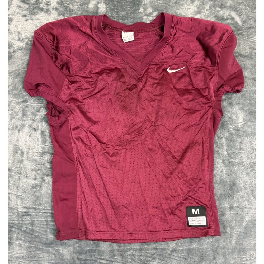 Nike Dri-FIT Mens Maroon Football Jersey M Lightweight Sportswear